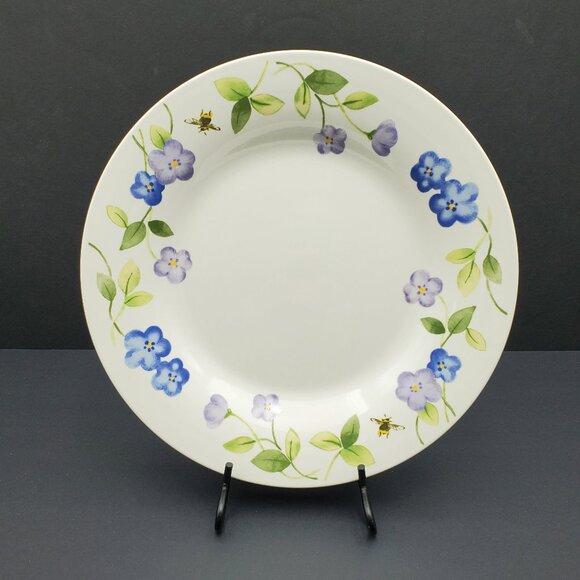 Pfaltzgraff Perennials Petals Dinner Plate Blue Purple Flowers Violets Plate - Picture 1 of 6